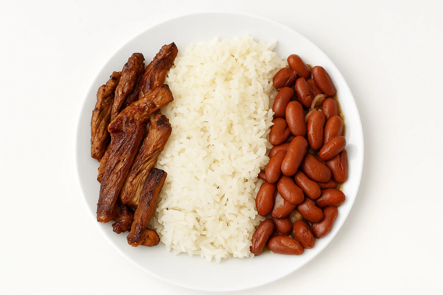PROTEIN PLUS! GRILLED STEAK RICE AND BEANS