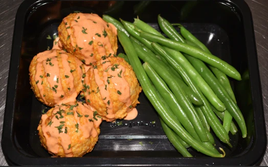 PROTEIN PLUS! KETO BUFFALO CHICKEN MEATBALLS