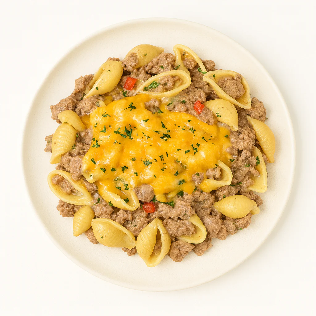 PROTEIN PLUS! PHILLY CHEESESTEAK PASTA